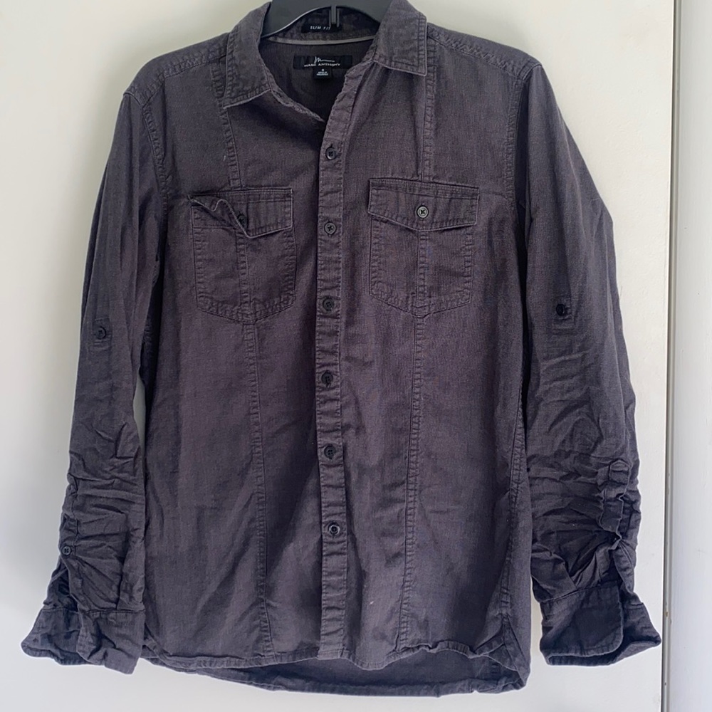 Black Marc Anthony Button Up